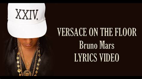 testo bruno mars versace|versace song bruno mars.